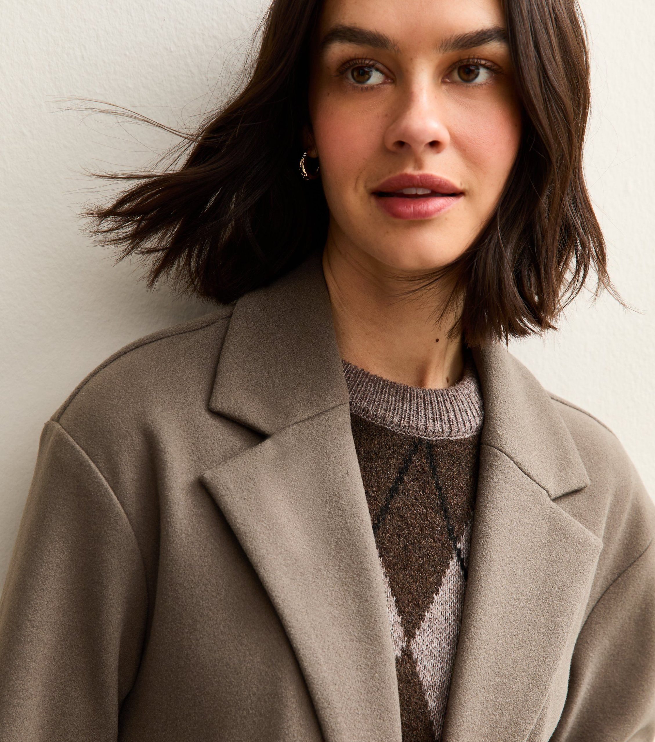 Mink Open Front Longline Coat - Image 2