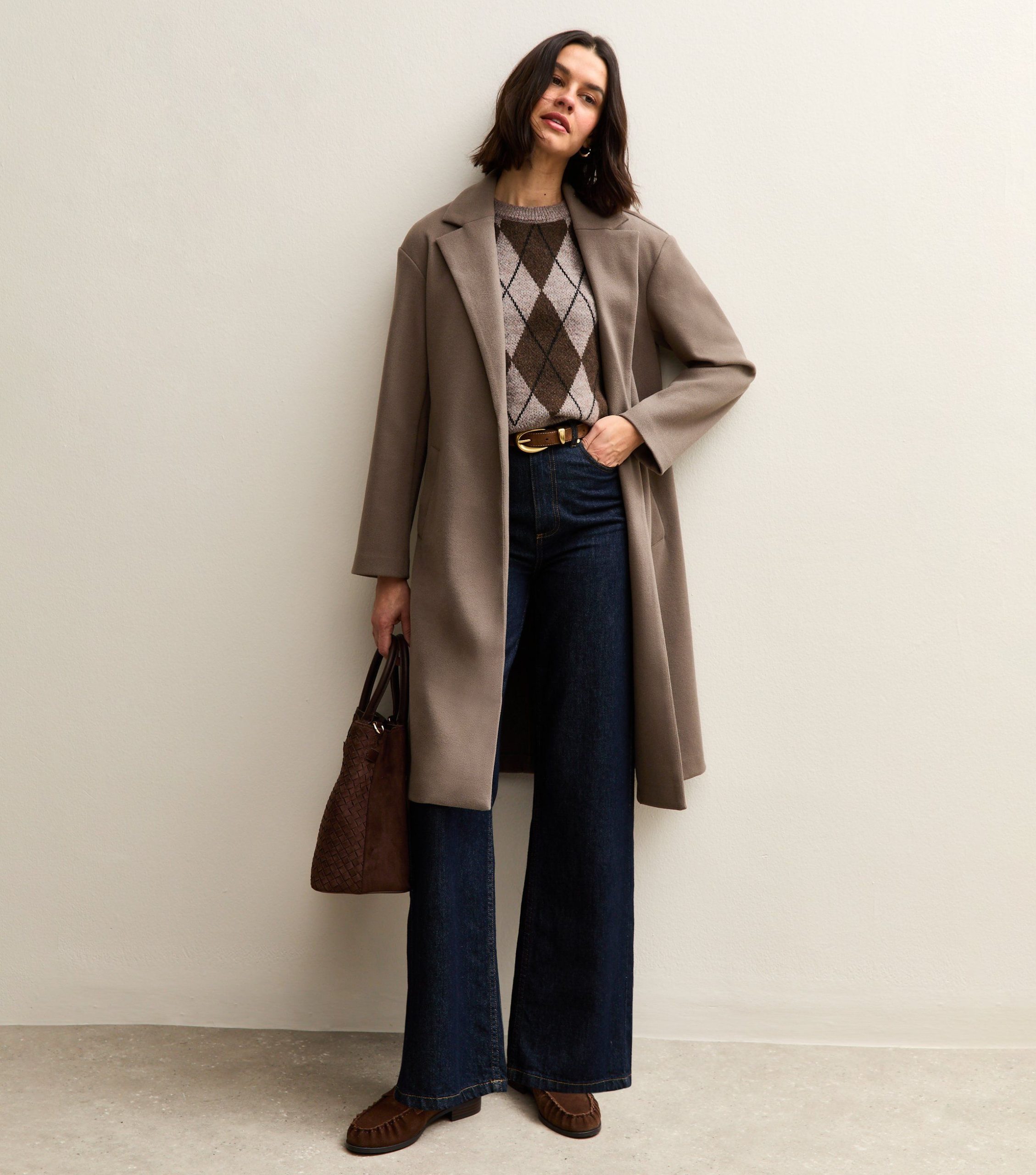 Mink Open Front Longline Coat - Image 3