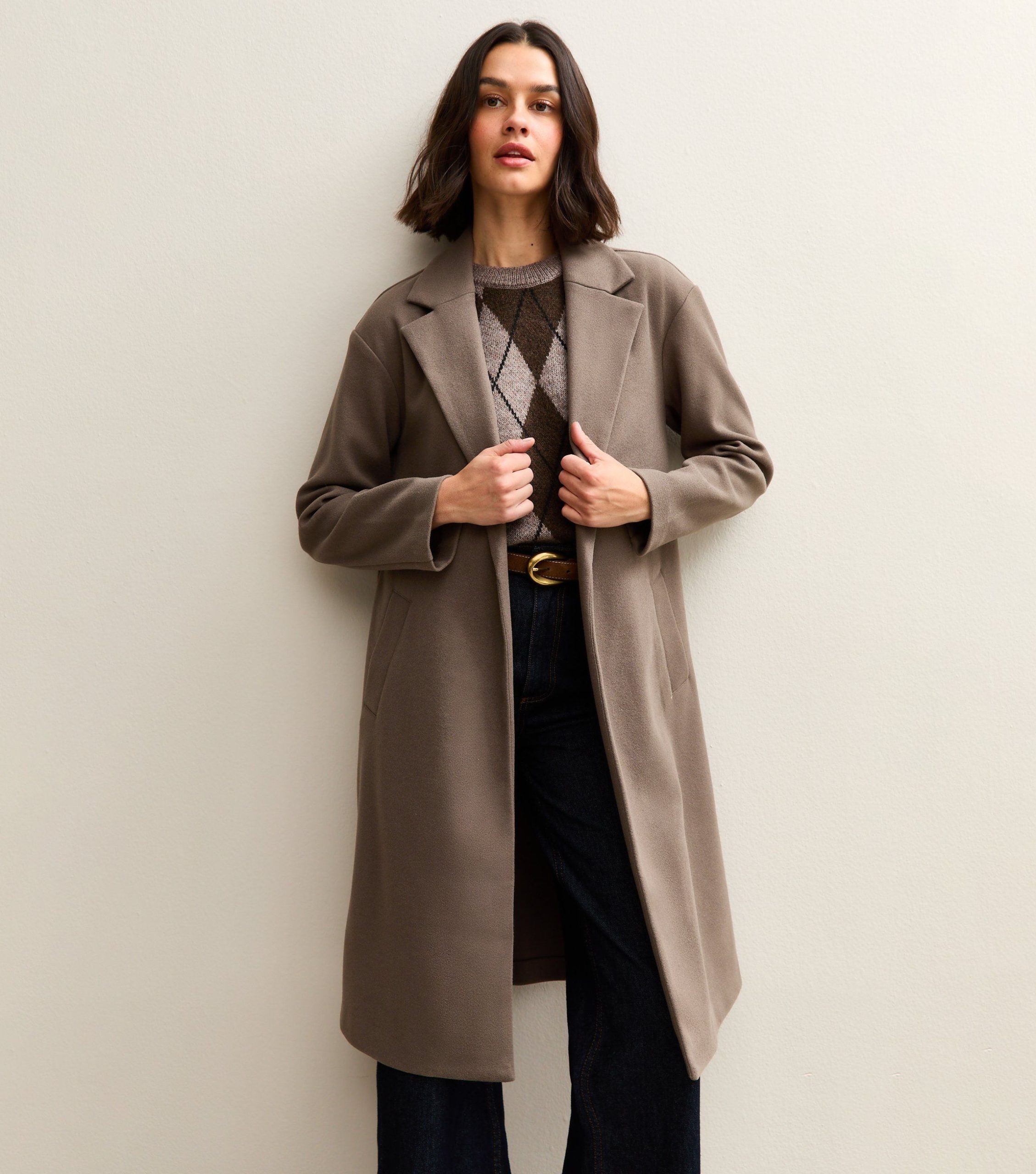 Mink Open Front Longline Coat