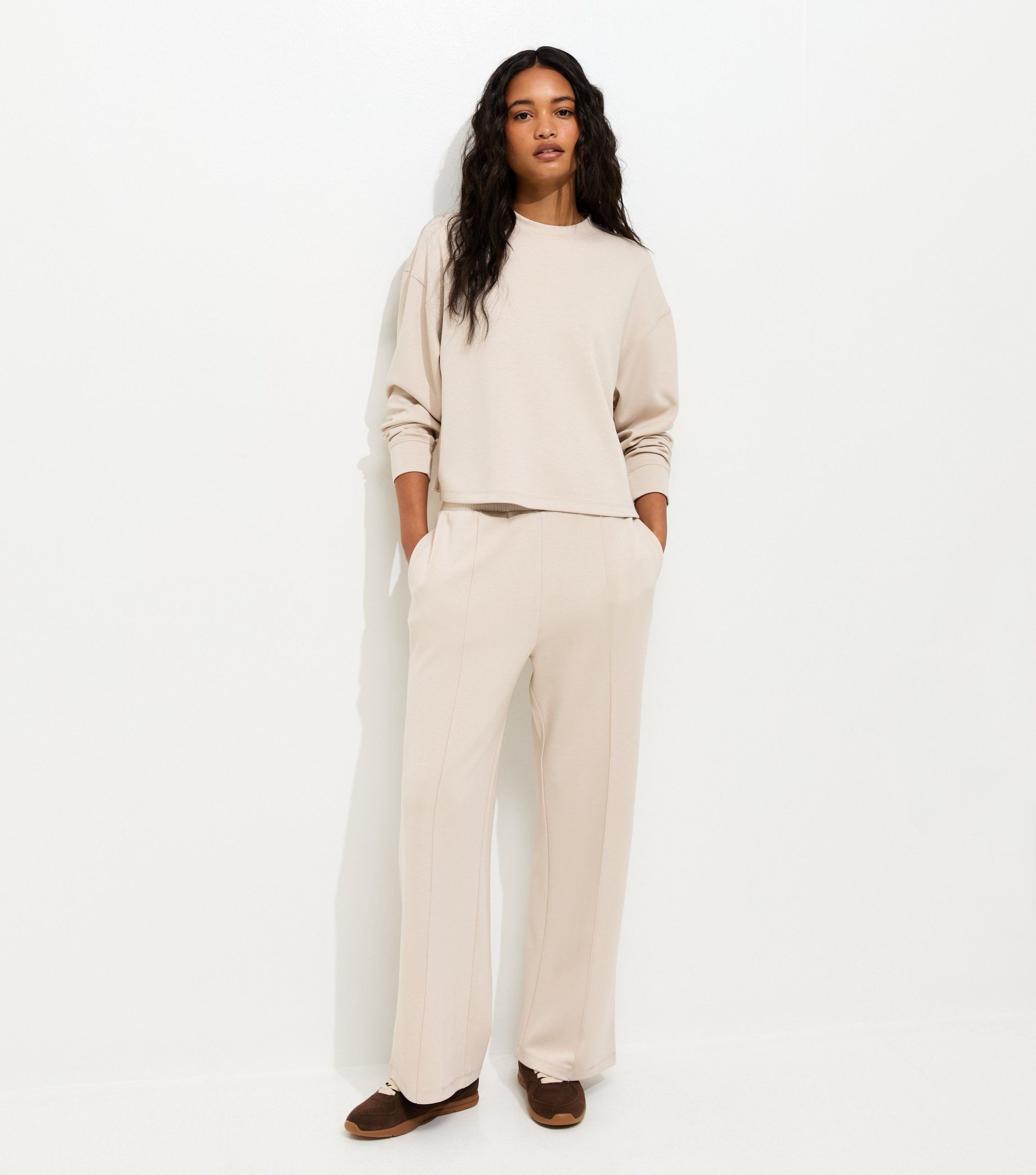 Stone Premium Wide Leg Joggers
