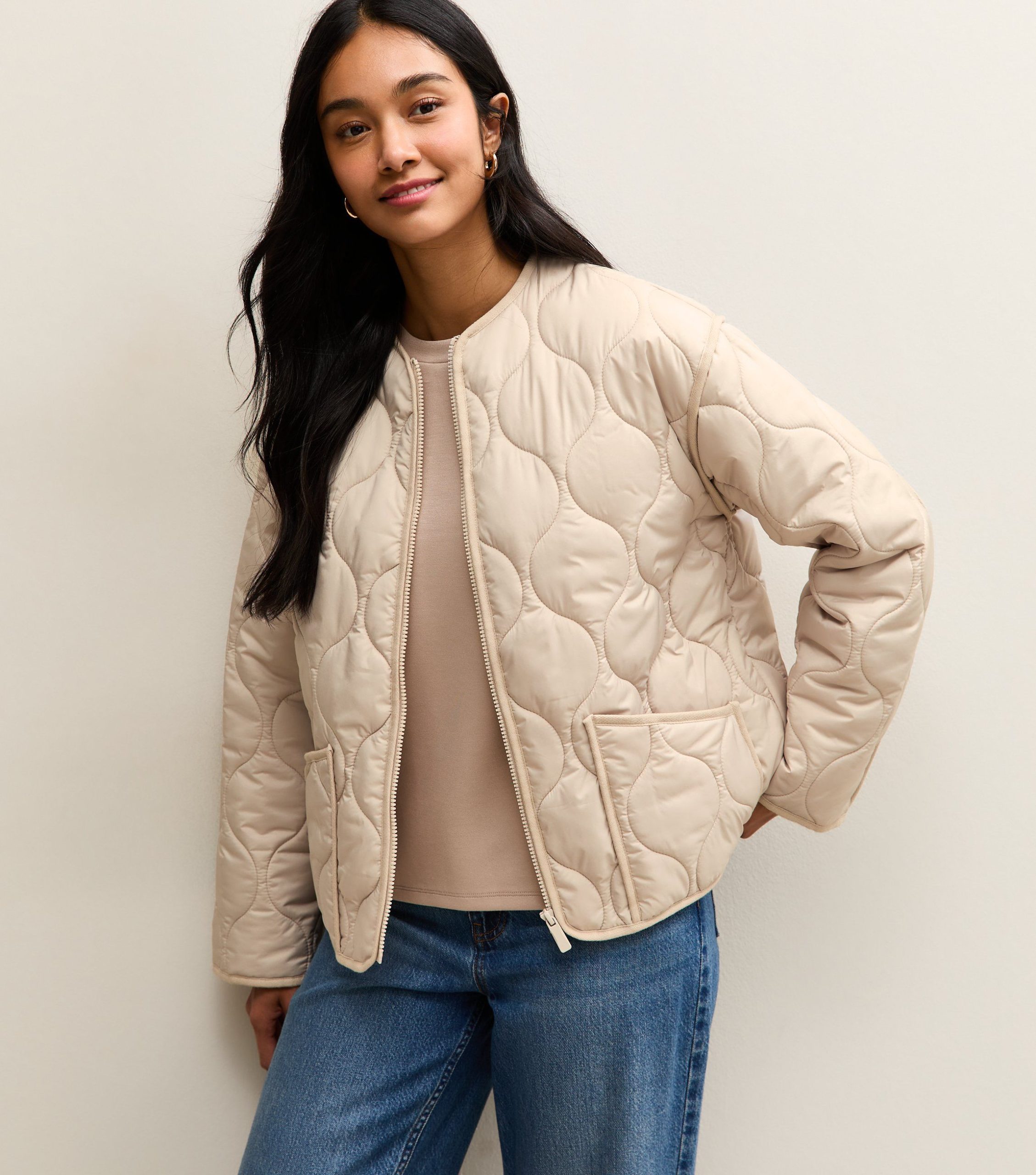 Stone Quilted Padded Jacket - Image 2