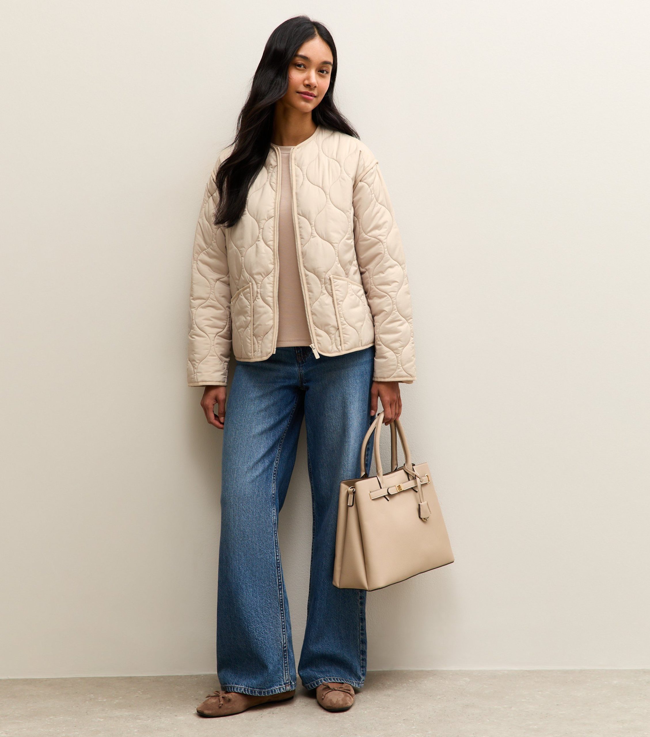Stone Quilted Padded Jacket - Image 3